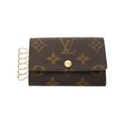 Pre-owned Leather key-holders Louis Vuitton Vintage , Brown , Dames