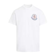 Klassiek Wit T-shirt voor Mannen Moncler , White , Heren