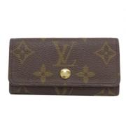 Pre-owned Canvas key-holders Louis Vuitton Vintage , Brown , Dames