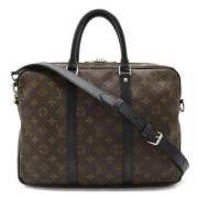 Pre-owned Canvas briefcases Louis Vuitton Vintage , Brown , Dames