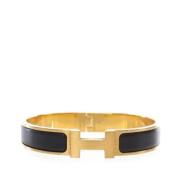 Pre-owned Metal bracelets Hermès Vintage , Black , Dames