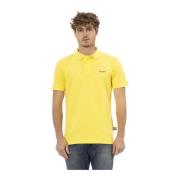 Geborduurde Polo Shirts Korte Mouw Baldinini , Yellow , Heren