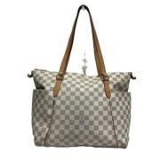 Pre-owned Fabric handbags Louis Vuitton Vintage , White , Dames