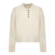 Witte Trui voor Vrouwen Aw24 Loulou Studio , Beige , Dames