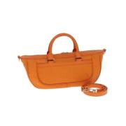 Pre-owned Leather louis-vuitton-bags Louis Vuitton Vintage , Orange , ...