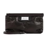 Zwarte Gewatteerde Leren Handtas Maison Margiela , Black , Dames