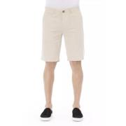 Trendy Beige Katoenen Bermuda Shorts Baldinini , Beige , Heren