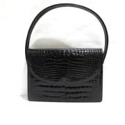 Pre-owned Leather handbags Loewe Pre-owned , Black , Dames