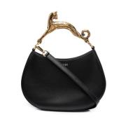 Embellished-Handle Tote Bag Lanvin , Black , Dames