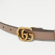 Pre-owned Leather belts Gucci Vintage , Beige , Dames