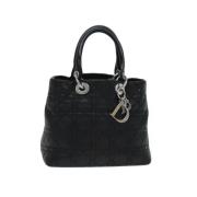 Pre-owned Leather dior-bags Dior Vintage , Black , Dames