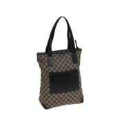 Pre-owned Canvas totes Gucci Vintage , Beige , Dames