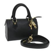 Pre-owned Leather louis-vuitton-bags Louis Vuitton Vintage , Black , D...