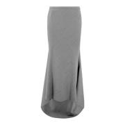 Grijze Asymmetrische Geweven Rok Philosophy di Lorenzo Serafini , Gray...