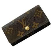 Pre-owned Canvas key-holders Louis Vuitton Vintage , Brown , Unisex