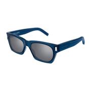 Stijlvolle Leren Schoudertas Saint Laurent , Blue , Unisex