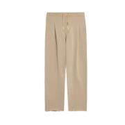 Zand Katoenen Sweatpants Unisex A Paper Kid , Beige , Dames