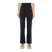 Damesbroek met lurex zijstrepen Liu Jo , Black , Dames