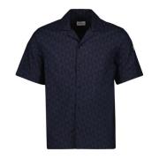 Korte mouwen shirt Herfst-Winter Collectie Moncler , Blue , Heren