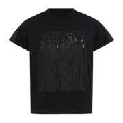 Fringe T-shirt MM6 Maison Margiela , Black , Dames