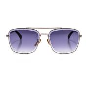 Vierkante Metalen Zonnebril Eyewear by David Beckham , Gray , Heren