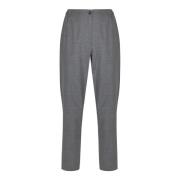 Grijze Twill Rechte Pijp Broek Ottod'Ame , Gray , Dames