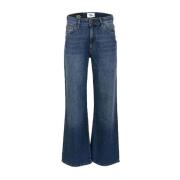 Blauwe Cooper Jeans, Trendy Wijde Pijp DNM Pure , Blue , Dames