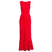 Pre-owned Fabric dresses Alaïa Pre-owned , Red , Dames