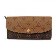 Pre-owned Leather wallets Louis Vuitton Vintage , Brown , Dames