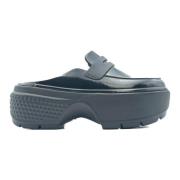 Zwarte Sleehakken High Shine Collectie Crocs , Black , Dames