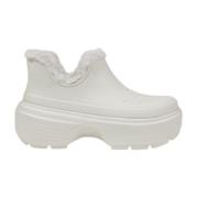 Gevoerde Shorty Boot voor vrouwen Crocs , White , Dames