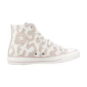 Hoge Top Sneakers in Zwart Converse , Beige , Dames