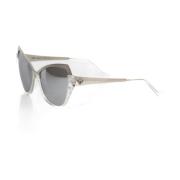 Cat Eye zonnebril met metalen bovenrand Frankie Morello , Gray , Dames