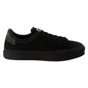 City Sport Zwarte Nubuck Sneakers Givenchy , Black , Heren