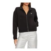 Dames Scuba Rits Hoodie Guess , Black , Dames