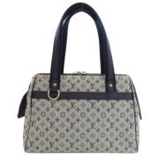 Pre-owned Canvas handbags Louis Vuitton Vintage , Blue , Dames