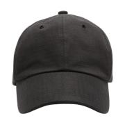 Ripstop Baseball Cap met Logo Borduursel Acne Studios , Black , Unisex