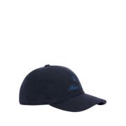 Wol en Cashmere Logo Baseball Cap Brooks Brothers , Blue , Unisex