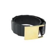 Pre-owned Leather belts Gucci Vintage , Black , Dames