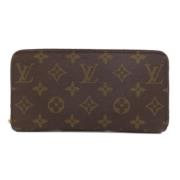 Pre-owned Canvas wallets Louis Vuitton Vintage , Brown , Dames