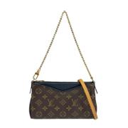 Pre-owned Canvas shoulder-bags Louis Vuitton Vintage , Blue , Dames