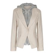 Stijlvolle Jas in Diverse Kleuren Souvenir , Beige , Dames