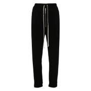 Zwarte Drop Crotch Track Pants Rick Owens , Black , Dames