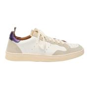 Flexibele Sneaker in Wit en Taupe Elia Maurizi , Beige , Dames