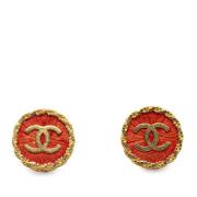 Pre-owned Metal chanel-jewelry Chanel Vintage , Orange , Dames