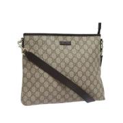 Pre-owned Leather gucci-bags Gucci Vintage , Beige , Dames