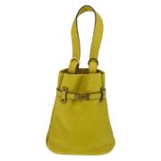 Pre-owned Leather gucci-bags Gucci Vintage , Yellow , Dames