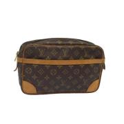 Pre-owned Canvas clutches Louis Vuitton Vintage , Brown , Dames