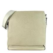 Pre-owned Leather crossbody-bags Louis Vuitton Vintage , White , Dames