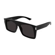 Stijlvolle Zwarte Leren Schoudertas Saint Laurent , Black , Unisex